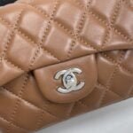 Chanel cf Square Fat 1115 sheepskin leather orange size: 18*14*7cm - 图片 2