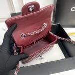 Chanel cf Square Fat 1115 sheepskin leather red size: 18*14*7cm - 图片 6