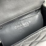 Chanel cf Square Fat 1115 sheepskin leather grey size: 18*14*7cm - 图片 2
