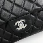 Chanel cf Square Fat 1115 sheepskin leather black size: 18*14*7cm - 图片 5