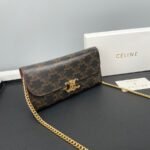 CELINE Presbyopia pattern black Chain bag 621663 Size:19*10.5*3.5cm - 图片 2