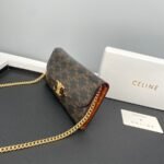 CELINE Presbyopia pattern black Chain bag 621663 Size:19*10.5*3.5cm - 图片 5