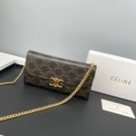 CELINE Presbyopia pattern black Chain bag 621663 Size:19*10.5*3.5cm - 图片 8