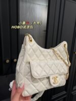 Chanel HOBO bag Oil wax leather white 3690 size: 22*20cm - 图片 8