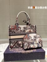 Dior book tote presbyopia with small wallet  size: 35cm - 图片 7