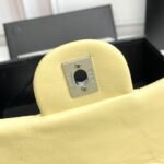 Chanel cf Square Fat 1115 sheepskin leather yellow size: 18*14*7cm - 图片 7