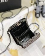 chanel22k dinner bag black Pearl string size: 11*9*4.5cm - 图片 2