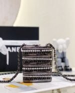 chanel22k dinner bag black Pearl string size: 11*9*4.5cm