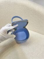 CELINE 23s Spring/Summer - Mini smooth leather makeup case Blue 8080 Size: 9.5* 8* 9cm - 图片 8