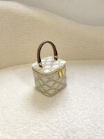 CELINE 23s Spring/Summer - Mini smooth leather makeup case Presbyopia pattern 8080 Size: 9.5* 8* 9cm - 图片 5