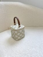 CELINE 23s Spring/Summer - Mini smooth leather makeup case Presbyopia pattern 8080 Size: 9.5* 8* 9cm - 图片 7