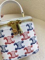 CELINE 23s Spring/Summer - Mini smooth leather makeup case Presbyopia pattern 8080 Size: 9.5* 8* 9cm - 图片 7