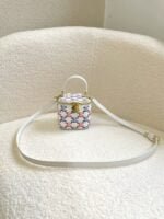 CELINE 23s Spring/Summer - Mini smooth leather makeup case Presbyopia pattern 8080 Size: 9.5* 8* 9cm