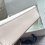 ???????????????????? cowhide Saffiano tote bag with leather strap white 1BA270 size: 33*25*11cm - 图片 4