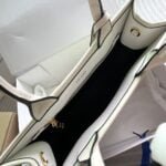 ???????????????????? cowhide Saffiano tote bag with leather strap white 1BA270 size: 33*25*11cm - 图片 3