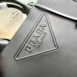 ???????????????????? cowhide Saffiano tote bag with leather strap black 1BA270 size: 33*25*11cm - 图片 2