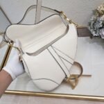 Dior saddle leather Plain ribbon with wide shoulder strap white1033 size: 25.5 * 20 * 6.5 cm - 图片 2