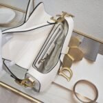 Dior saddle leather with Spaghetti straps white size: 25.5 *20 * 6.5cm - 图片 6