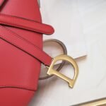 Dior saddle leather with Spaghetti straps red size: 25.5 *20 * 6.5cm - 图片 7