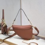 Dior saddle leather with Spaghetti straps Pinkish pink size: 25.5 *20 * 6.5cm - 图片 5