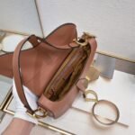 Dior saddle leather with Spaghetti straps Pinkish pink size: 25.5 *20 * 6.5cm - 图片 7