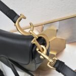 Dior saddle leather with Spaghetti straps black size: 25.5 *20 * 6.5cm - 图片 5