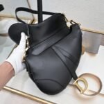Dior saddle leather with Spaghetti straps black size: 25.5 *20 * 6.5cm - 图片 8