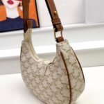 CELINE Arc de Triomphe Presbyopia pattern White Shoulder bag Underarm bag 3958 Size: 24*13cm - 图片 9