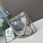 CHANEL Pearl garbage bag sliver size: 23*28*22*7cm - 图片 3