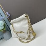 CHANEL Pearl garbage bag white size: 23*28*22*7cm - 图片 4