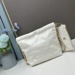 CHANEL Pearl garbage bag white size: 23*28*22*7cm - 图片 7