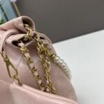 CHANEL Pearl garbage bag pink size: 23*28*22*7cm - 图片 3