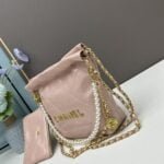 CHANEL Pearl garbage bag pink size: 23*28*22*7cm - 图片 2