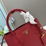 Prada Cross cut cowhide shoulder bag red 2756# size: 34*26*16cm - 图片 2