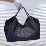 Chanel Denim shopping bag with a small wallet - 图片 2