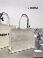Dior Book Tote Oblique design bag white size: 35cm/42cm - 图片 5