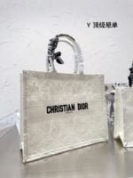 Dior Book Tote Oblique design bag white size: 35cm/42cm - 图片 6