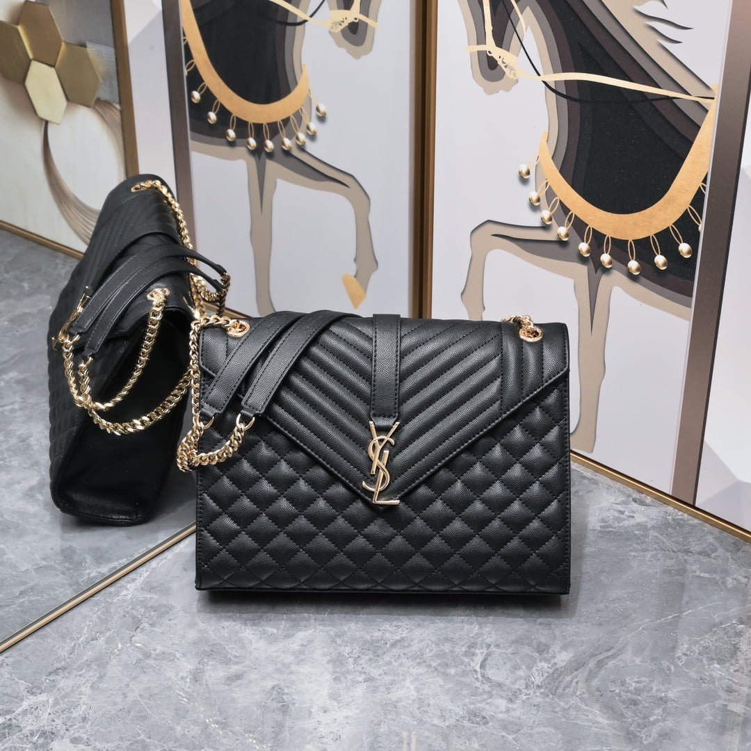 i1686195907_1054_0 YSL SAINT LAURENT SLP shoulder crossbody bag with gold hardware A1602 size: 31*20*8cm - 图片 1