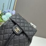 Chanel 23s Salzburg cowhide backpack 917 Black size: 25*20*12cm/23*18*10cm - 图片 8