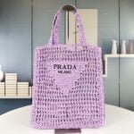Prada Raffia fiber tote bag 7 colors 1BG393 size: 38*36*3cm