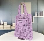 Prada Raffia fiber tote bag 7 colors 1BG393 size: 38*36*3cm - 图片 12