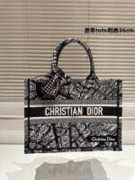 Dior Book tote INLIGHTS Printing shopping bags size: 42cm/ 36cm - 图片 8