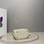Prada Panier Plain cowhide Bucket bag white size: 15*16*9.5cm - 图片 9