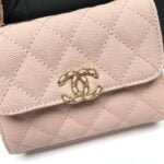 Chanel Black Horse Kelly Lichee cowhide long handle bag 9100 pink size:19*10*4.5cm - 图片 2