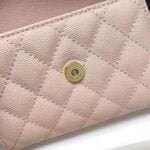 Chanel Black Horse Kelly Lichee cowhide long handle bag 9100 pink size:19*10*4.5cm - 图片 9