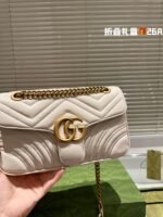 GUCCI / GG marmont cowhide cream white size: 26*14m - 图片 2