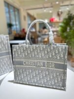 Dior embroidery Book 23 tote shopping bags size: 20cm/26cm/35cm/41cm - 图片 2