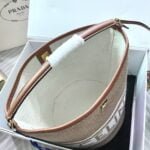 CELINE Mini jacquard stripe fabric cow leather bucket bag with little wallet Size:23*25*23CM - 图片 2