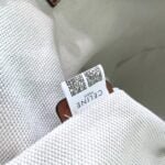 CELINE Mini jacquard stripe fabric cow leather bucket bag with little wallet Size:23*25*23CM - 图片 9