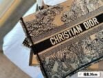 Dior Three-dimensional embroidery Book 23 tote shopping bags size: 36*28 cm - 图片 2